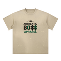 Hand-Frayed Sunfade Paint T-Shirt