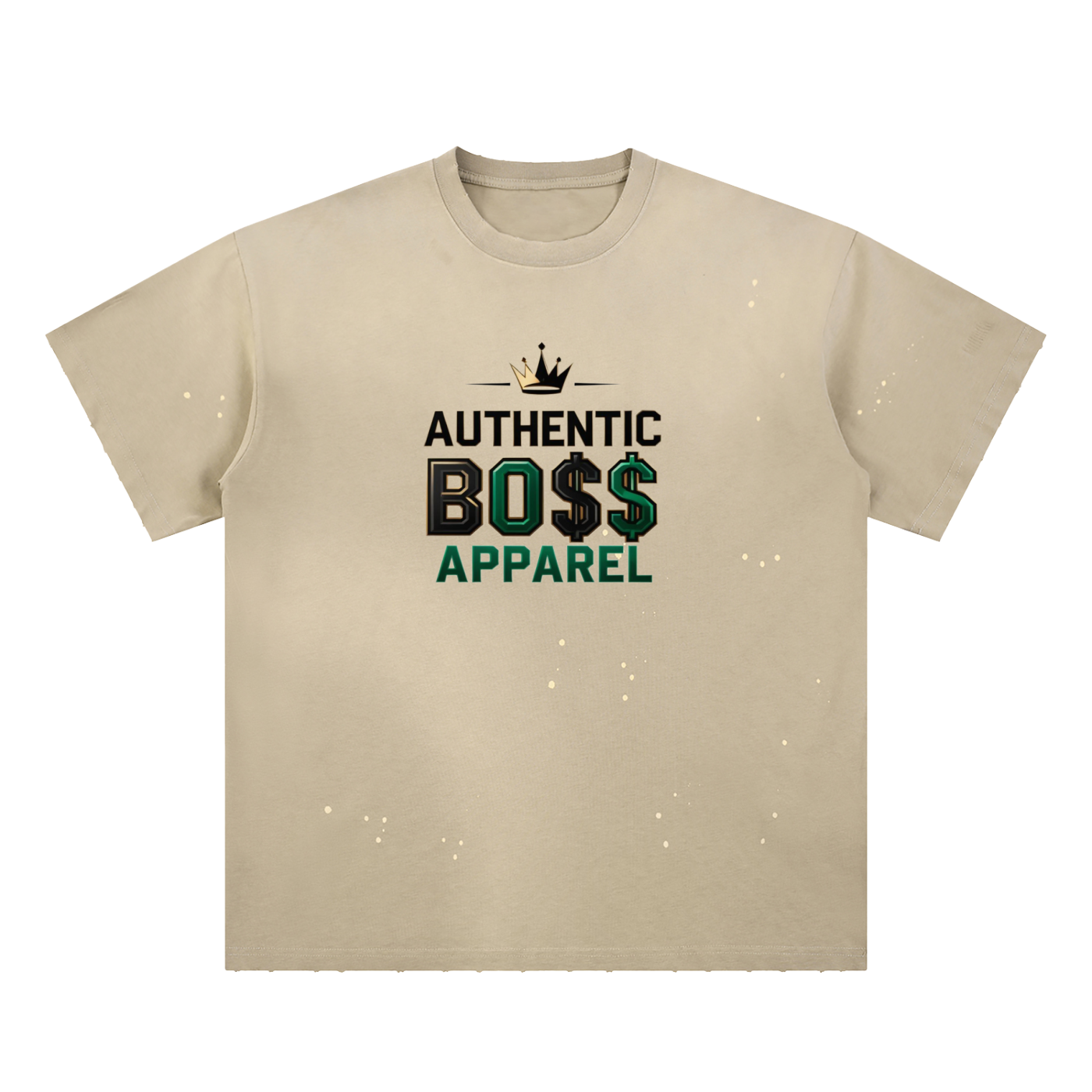 Hand-Frayed Sunfade Paint T-Shirt