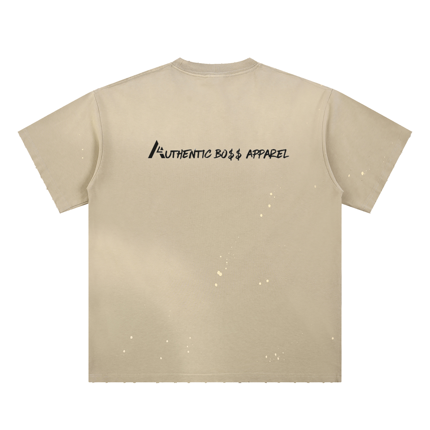Hand-Frayed Sunfade Paint T-Shirt