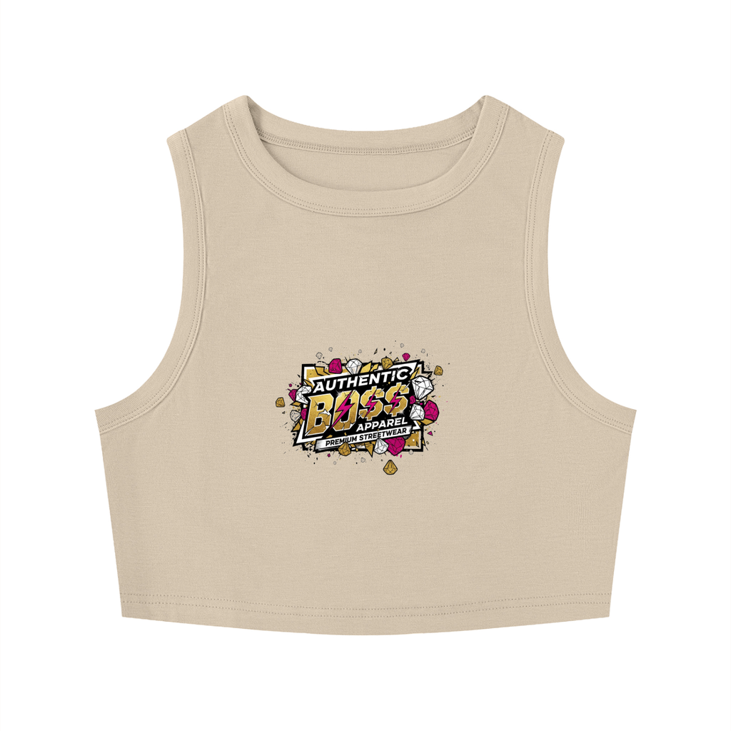 Women's Tight Crewneck Crop Tank Top