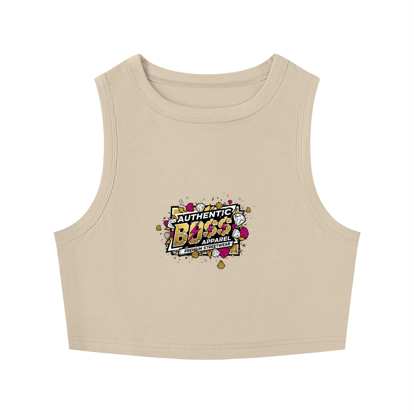 Women's Tight Crewneck Crop Tank Top