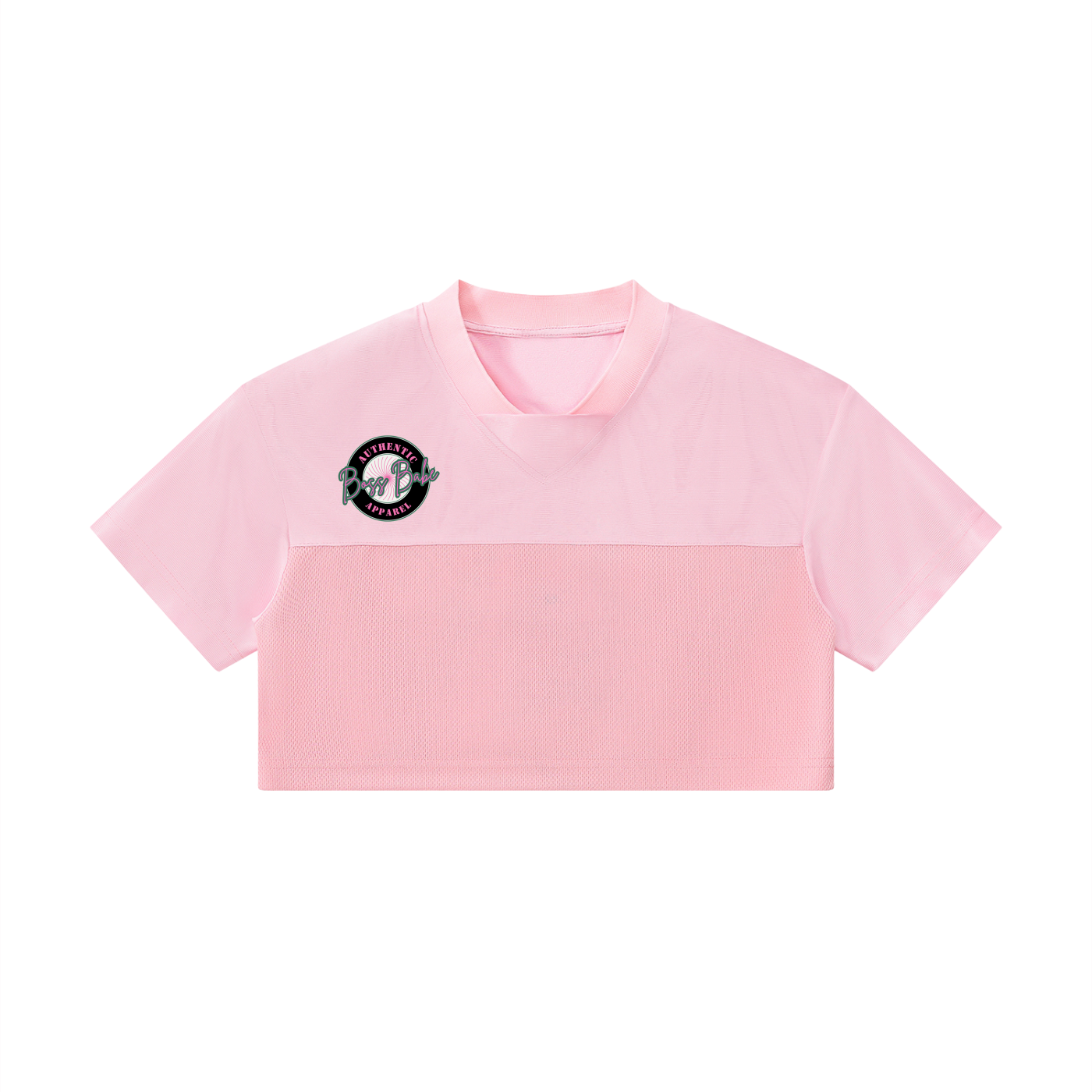 Women’s Cropped Paneled V-Neck Jersey