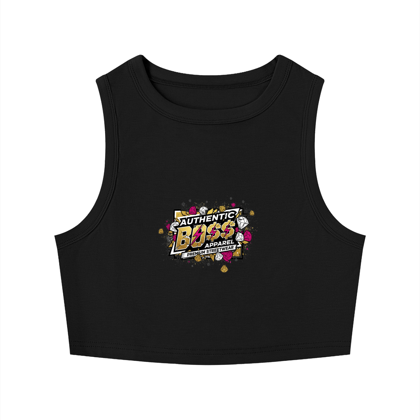 Women's Tight Crewneck Crop Tank Top