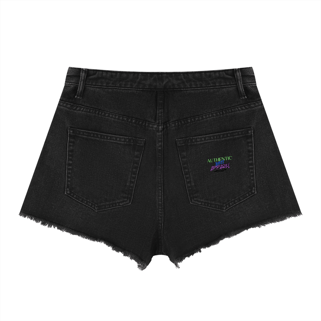 Women’s Vintage Wash High Rise Denim Shorts