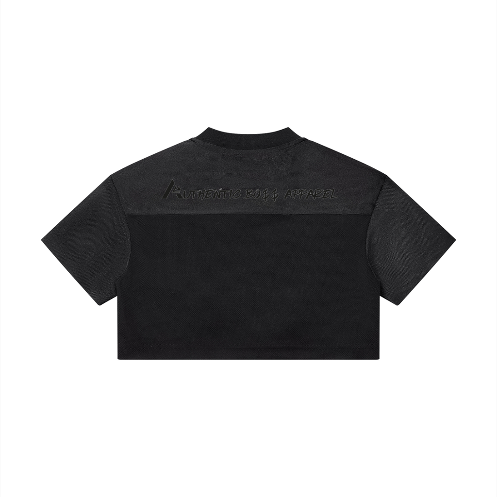 Women’s Cropped Paneled V-Neck Jersey