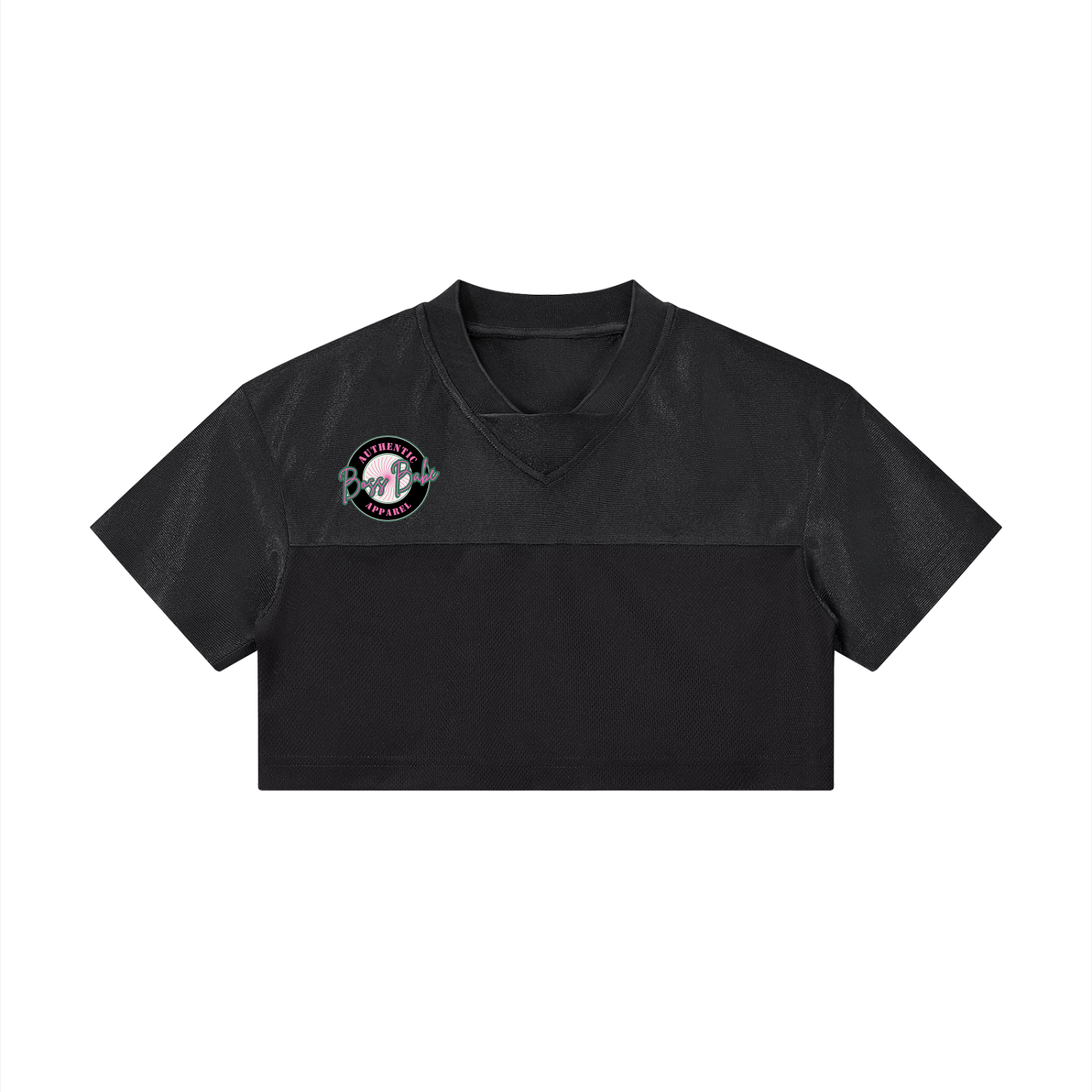 Women’s Cropped Paneled V-Neck Jersey